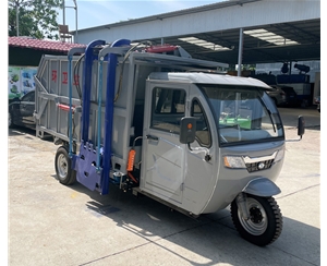 三轮电动全推式压缩垃圾车